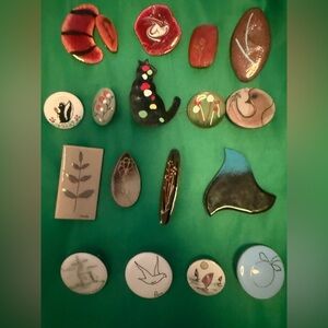 Colorful enamel Brooch Set